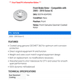 thumbnail image 2 of Front Brake Rotor - Compatible with 2005 - 2010 Scion tC 2006 2007 2008 2009, 2 of 2
