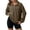 #1-Khaki, variant on YODETEY Womens Sweatshirt, Half Zip Up Pullover Oversized Sweatshirts, Long Sleeve Drop Shoulder Fleece Workout Pullover Solid Sweatshirt,Blue,Women's Plus M