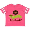 thumbnail image 3 of Inktastic I Love Books Bookworm Boys or Girls Toddler T-Shirt, 3 of 5