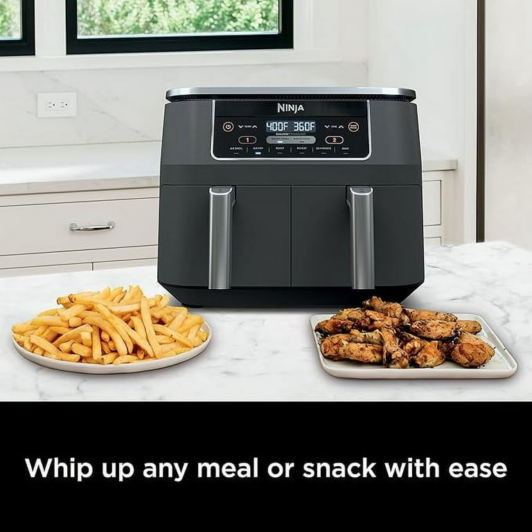 Ninja DZ201 Foodi 8 Quart 6-in-1 DualZone 2-Basket Air Fryer