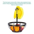 thumbnail image 2 of Cesta De Frutas Estante De Verduras De Hierro Forjado Soporte De Almacenamiento De Frutas Con Gancho De Pastor Desmontable Para Mesa De Comedor Cocina Restaurante Mesa De Comedor Negro Advancent HA019565-00, 2 of 7