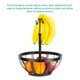 thumbnail image 2 of Cesta De Frutas Estante De Verduras De Hierro Forjado Soporte De Almacenamiento De Frutas Con Gancho De Pastor Desmontable Para Mesa De Comedor Cocina Restaurante Mesa De Comedor Negro Moyic HA019565-00, 2 of 7