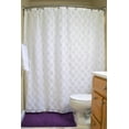 thumbnail image 2 of Design Imports Lattice Lace Shower Curtain, 72"x72", 100% Polyester, Multiple Colors, 2 of 3