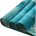 thumbnail image 4 of Modern Art Placemats Cafe Placemats Turquoise and Grey Abstract Art Painting Artwork Fabric and Linen Dining Placemats Colorful Placemats for Home Kitchen Decorations 18 x 12 Inches, Turquoise Grey, 4 of 7