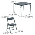 thumbnail image 6 of saney Mindy Kids Navy 5 Piece Folding Table and Chair Set, 6 of 8