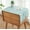 Blue Bars, variant on Simple Bedside Table Tassel Cover Cloth, Tablecloth Cover Towel, Suitable for Bedside Table TV Microwave Washing Machine Refrigerator Dust Cover (Light Green, 15.7 * 35.4 inches)