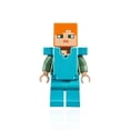 thumbnail image 2 of LEGO Minecraft MiniFigure - Alex (with Azure Body Armor and Sword) 21154, 2 of 5