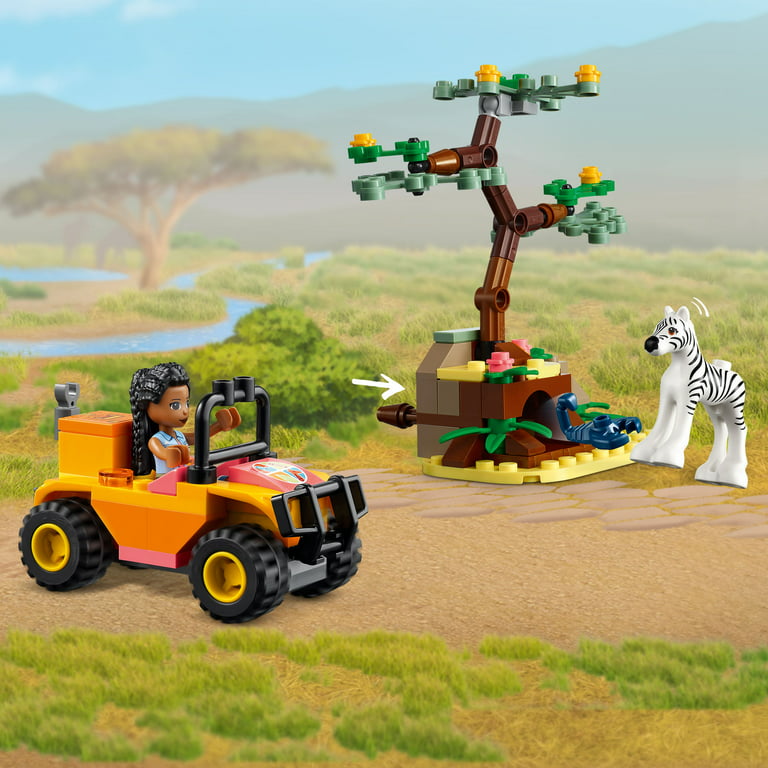 Kids, and Boys Idea Toy Mini Rescue Age Dolls, Zebra plus Safari Gift Animal LEGO 3 Giraffe Girls Years & for Birthday with 41717 Friends 7 Wildlife Plus Old Mia\'s Figures