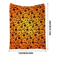 thumbnail image 3 of Yhmxh Halloween Throw Blankets, Soft Ghost Throw Blanket Cute Funny Spooky Blanket, Cozy & Warm Halloween Decor Plush Fuzzy Reversible Blankets for Bed Sofa Couch Livingroom Chair Car Travel, 3 of 6
