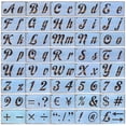 thumbnail image 3 of Kearding Plantillas para números de letras, dibujo del alfabeto, manualidades, pisos de , decoración de moldes, libro de recortes colorear, pinturas, 3 of 6