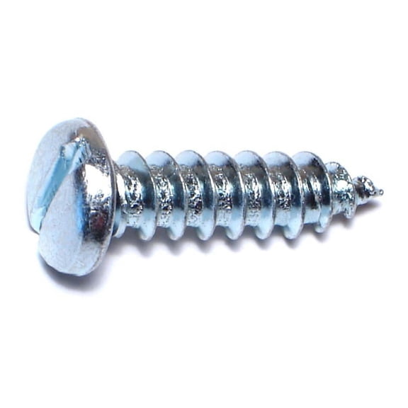 #16 x 1" Zinc Plated Steel Slotted Pan Head Sheet Metal Screws (16 pcs.)