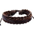 thumbnail image 1 of Ayyufe Leather Rope Bracelet Men Women Bangle Birthday Party, 1 of 7