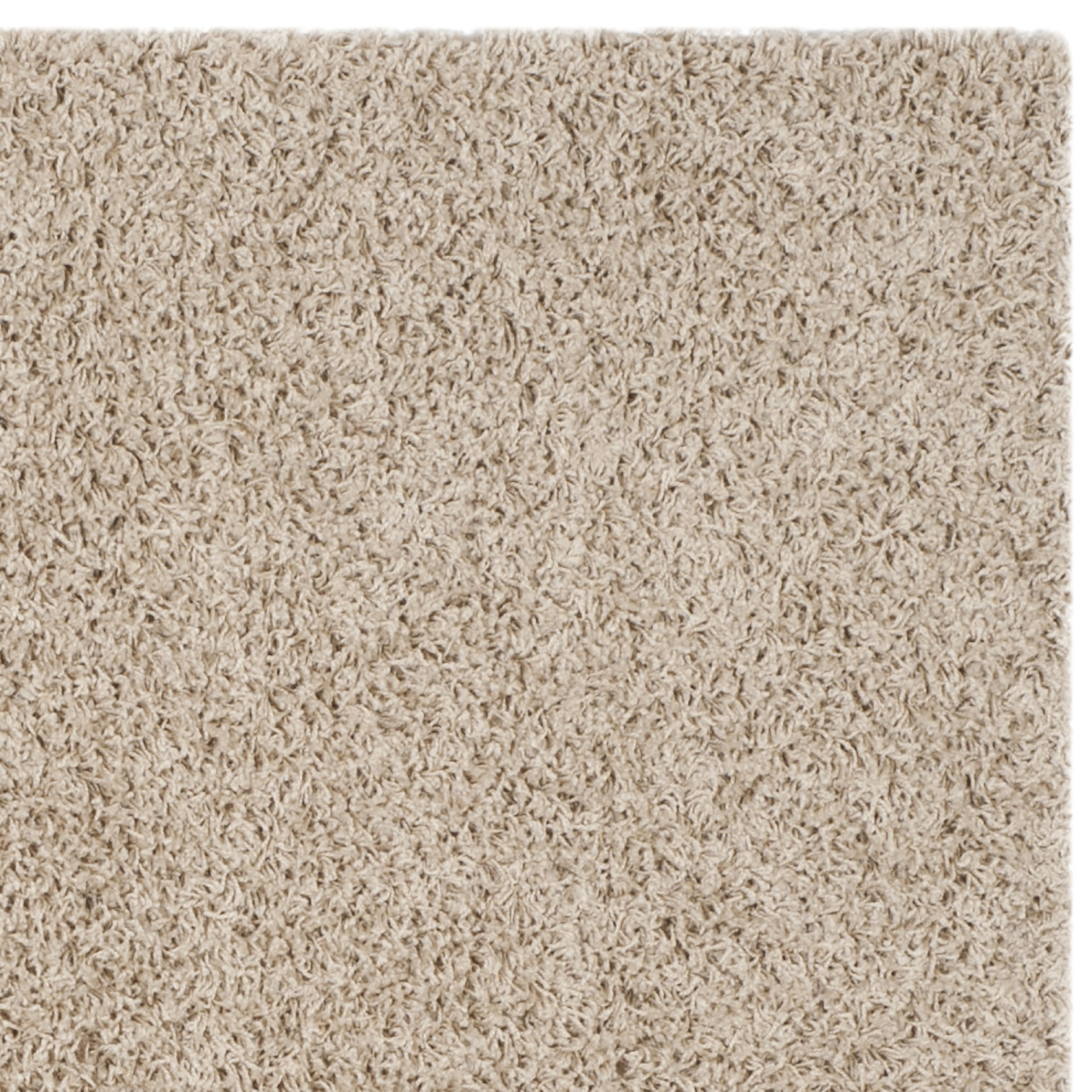 SAFAVIEH Lavena Solid Plush Shag Runner Rug, Beige, 2'3" x 8'