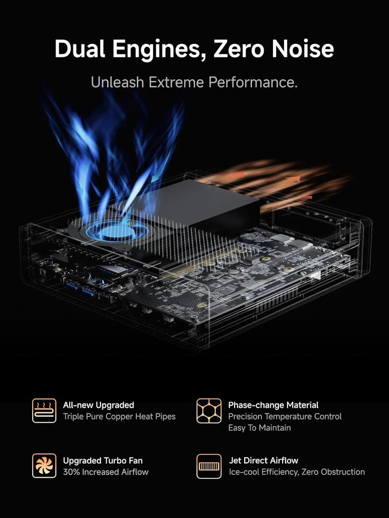 MINISFORUM MS-A2 Mini Workstation AMD Ryzen 9 8945HX(16C/32T,up to 5.4GHz) 32GB RAM 1TB SSD Mini PC, HDMI/2xUSB-C Triple Display Mini PC, 2x2.5G LAN Port|10G SFP+ Port, Support M.2 2280/22110/U.2 SSD