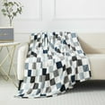 thumbnail image 1 of Mainstays Plush Throw Blanket Check Print, 1 of 7