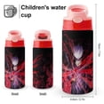 thumbnail image 2 of Jujutsu Anime Kaise Water Bottle with Straw Lid Vacuum Insulated Stainless Steel Double Walled Leakproof Tumbler Cup 12oz, 2 of 8