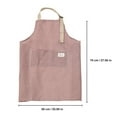 thumbnail image 3 of PPgejGEK Stripe Adjustable Bib Aprons with Pockets Linen Cooking Kitchen Chef Apron for Women Men Red Gray Green Blue Color, 3 of 6