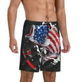 thumbnail image 2 of Naloa Largemouth Bass Fish in USA Men's Short Pajama Pants, Lounge Comfort Shorts with Elasticized Waistband and Side Pockets - 4X-Large, 2 of 9