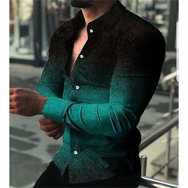 Camisas florales de moda para hombres, camisas de manga larga con solapa con estampado 3D, gráficos geniales, ropa informal vintage de calle, blusas ajustadas para hombres