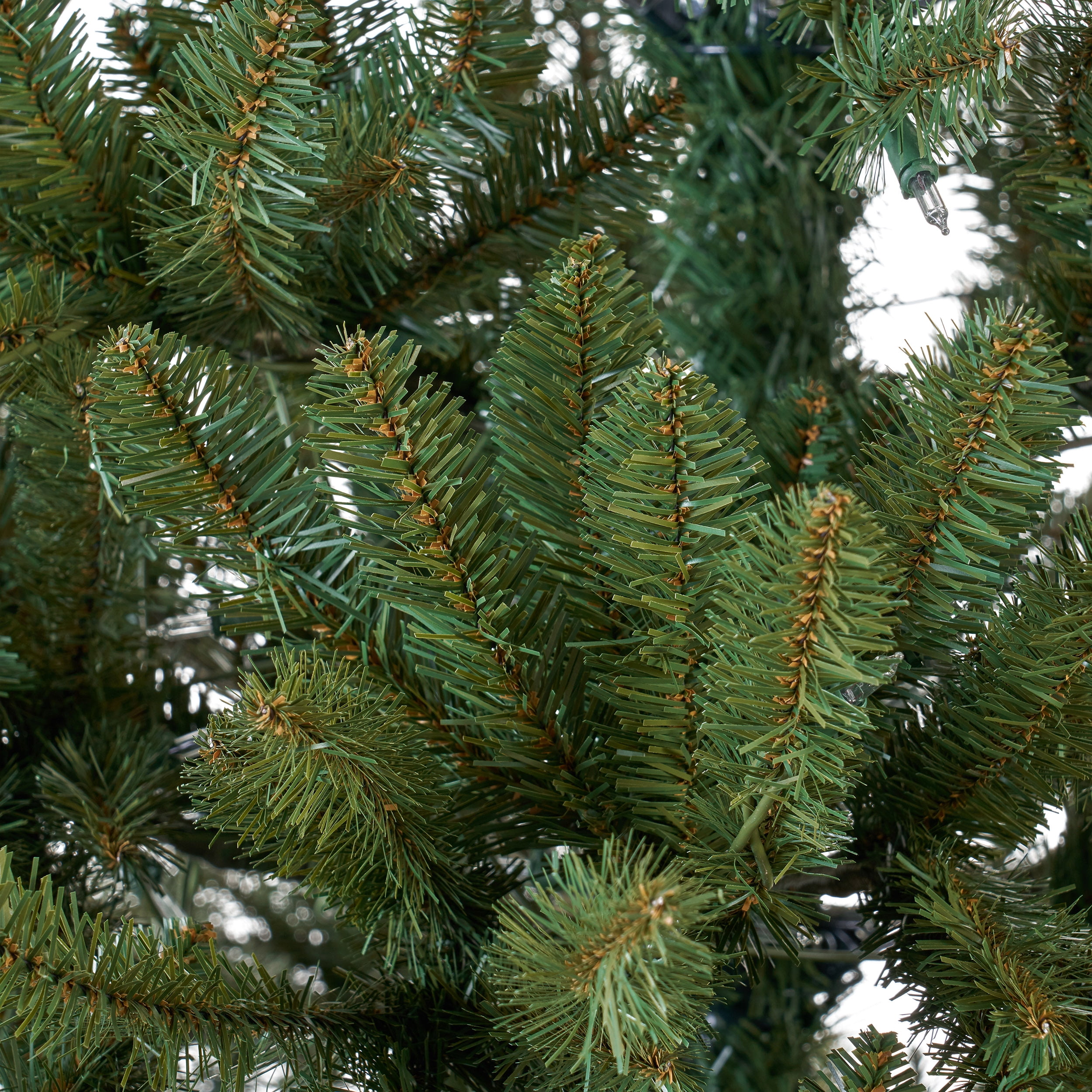Noble House 9 Foot Artificial Norway Spruce Christmas Tree, Green/Clear Lights