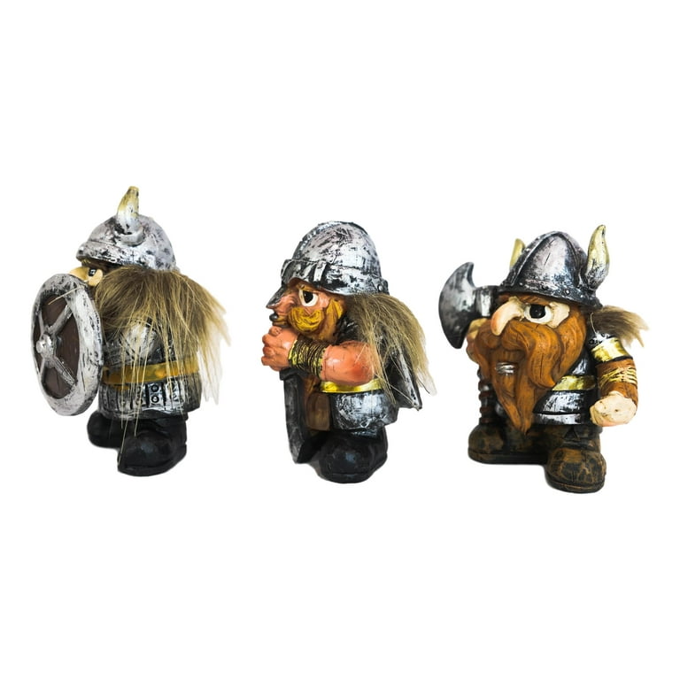 Small Chibi Norse Viking Berserk Warriors with Axe Sword Shield