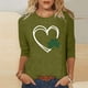 thumbnail image 1 of TaTaai Womens Saint Patricks Day Tshirt Celtic Knot Print Short Sleeve Relaxed Fit Round Neck Casual Top Lightweight Soft Cotton Gift, 1 of 7