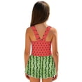 thumbnail image 2 of DISNIMO Watermelon Print Girl Swimsuits One Piece Swimwear with Skirt Sleeveless U Neck Bathing Suit Quick Dry Swim Dress for Kids Girls 3-4Y, 2 of 8