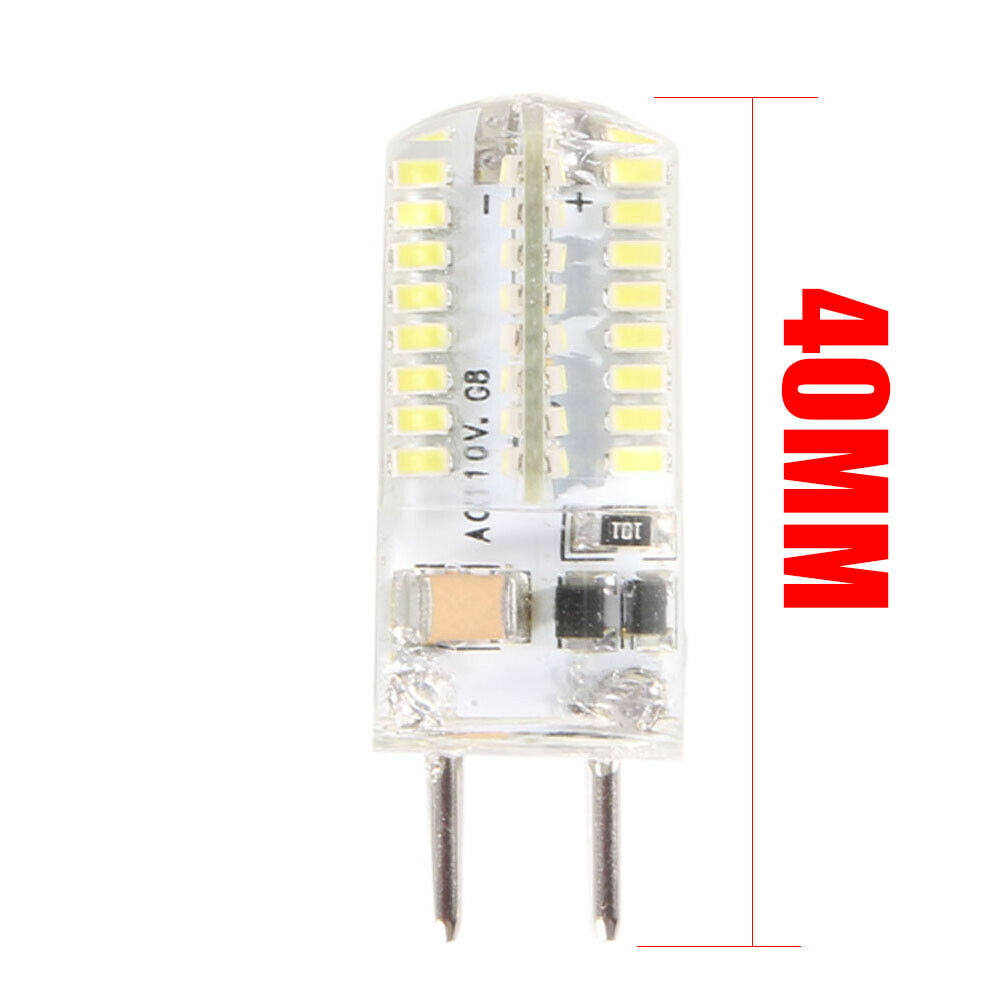 10pcs G8 LED Light Bulb Lamp T5 64 3014 Kitchen Cabinet Lighting Warm White 120V 