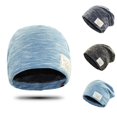 thumbnail image 2 of ENJOYW Hip Hop Cap Winter Solid Color Beanie ROCK Patch Fleece Lining Casual Men HatCotton, Fleece Lining, 2 of 6