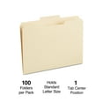 thumbnail image 2 of Staples Manila File Folders 3-Tab Center Position Letter 100/Box (116780), 2 of 4