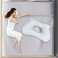 thumbnail image 6 of CoudarTitie Ear Piercing Pillow Breathable Side Sleeping Pillow for Bedding Side Sleeper Grey 43cmx29cmx9cm, 6 of 9