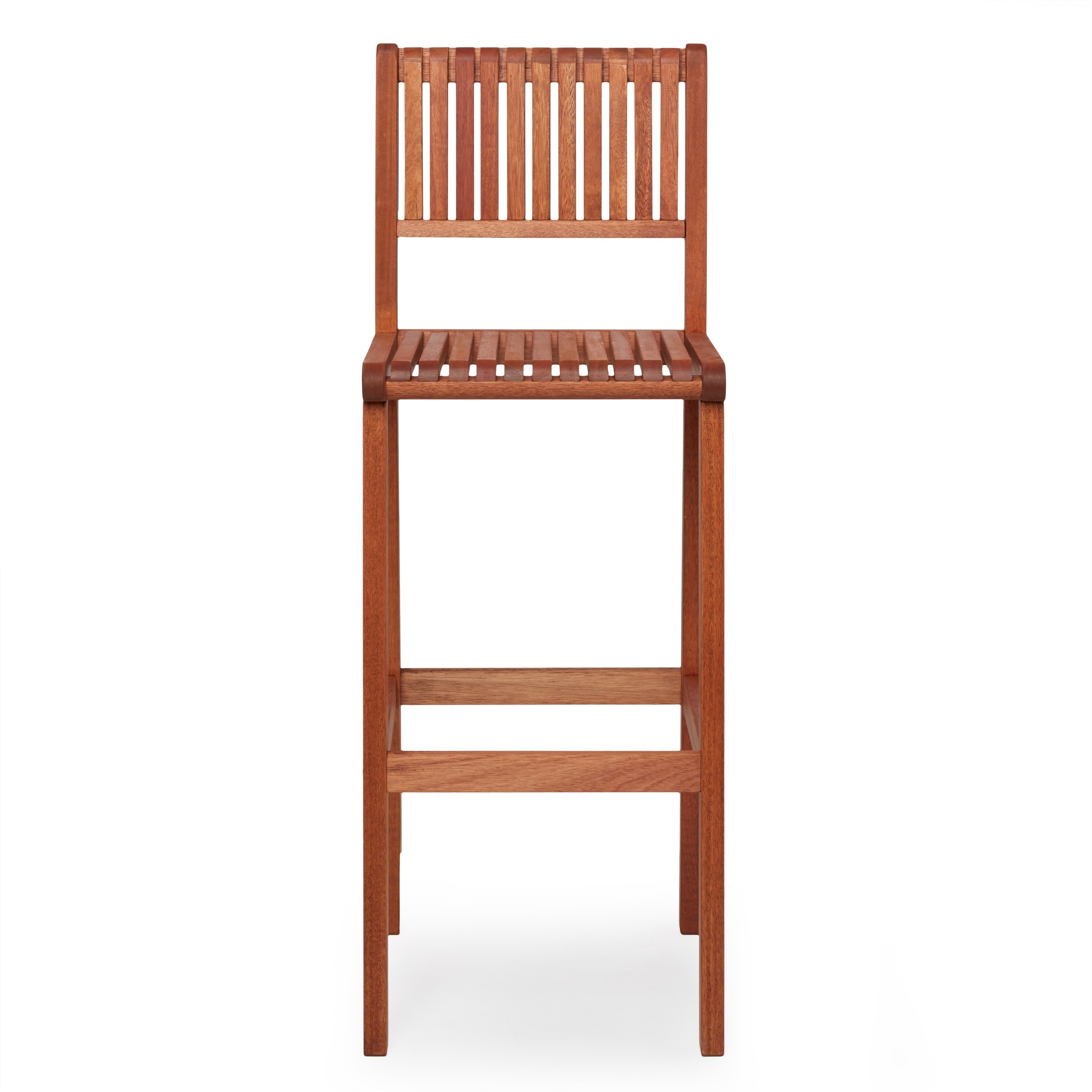 Amazonia Milano 1-Piece Patio Barstool | Eucalyptus Wood | Ideal for Outdoors and Indoors - image 3 of 8