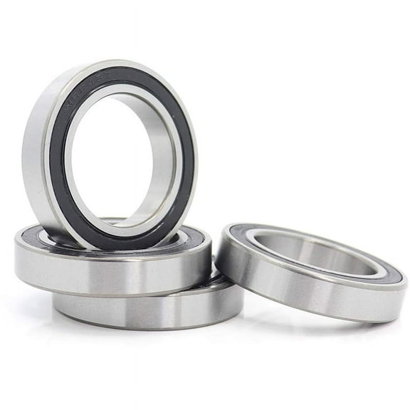4Pcs MR2437- MR24377 Ball Bearing 24X37X7mm Direct Dust Seal Crank Bearings for BB90,4 x Bicycle hub bearing,black & silver