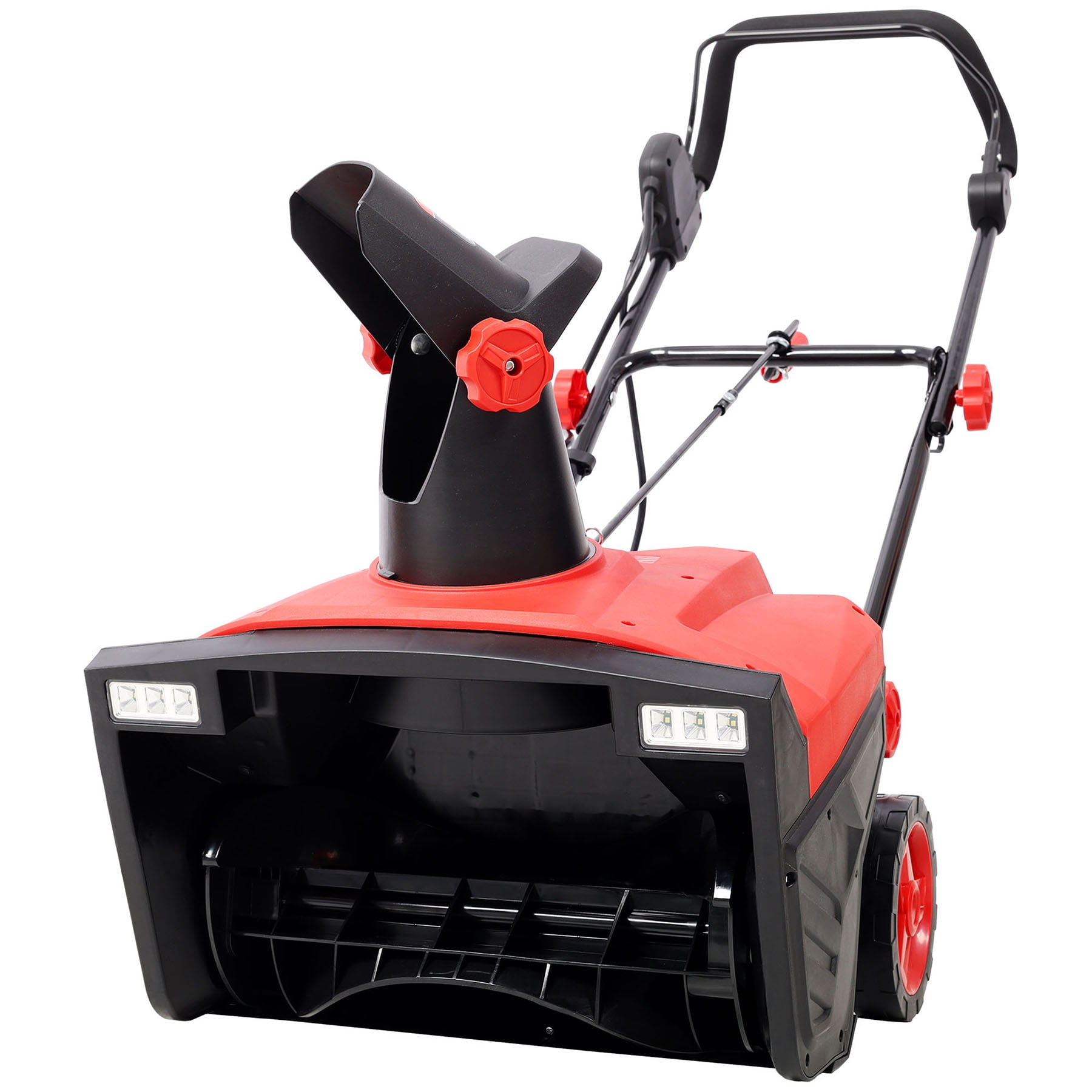 SHOME 20 " Corded Electric Snow Thrower with LED Headlights 15 Amp Motor Efficient Winter Snow Removal