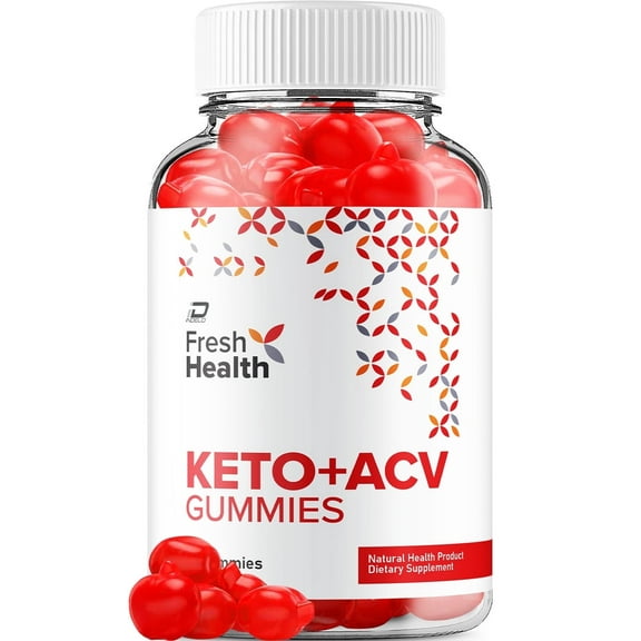 Fresh Health Gummies - Fresh Health Apple Cider Vinegar Gummy Supplement for Energy - Fresh Health Keto Gummies Dietary Supplement (60 Gummies)