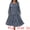 Navy Blue, variant on Plus Size Polka Dots Long Maxi Lantern Sleeve Dress 3X Khaki