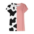 thumbnail image 4 of DailyTrove Women's Polka Dot Patchwork Sleeveless Tank - Casual Fitted Top, Edgy for Layering & Nights, 4 of 5