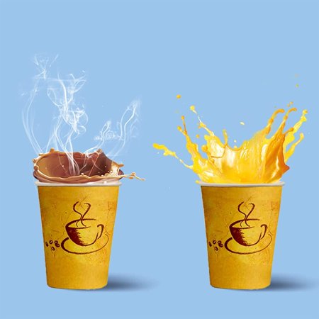 Disposable Paper Cups For Hot & Cold Drink Coffee Cup Brown 10 OZ 100/200 Cups