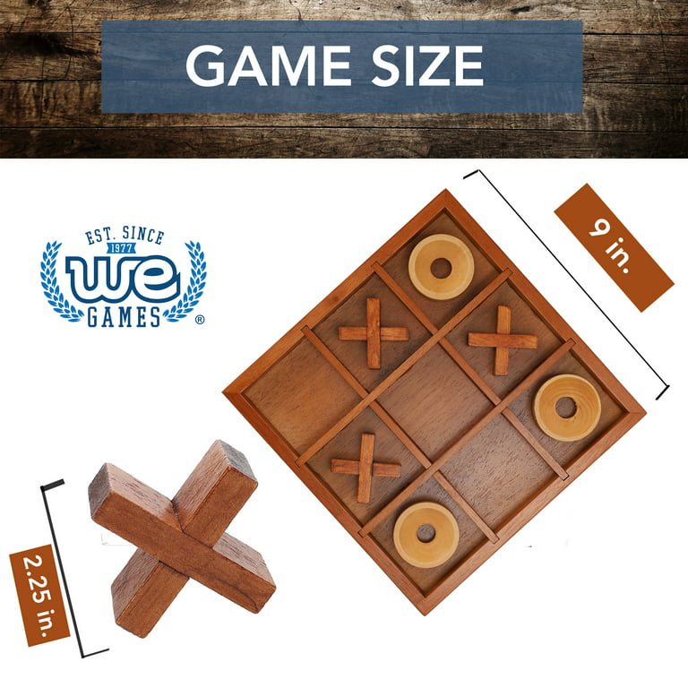 Games Tic Tac Toe Wooden Board Game