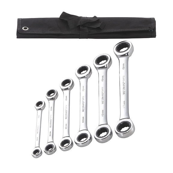 Westward Box End Wrench Set,6 Pieces,12 Pts 54DG35