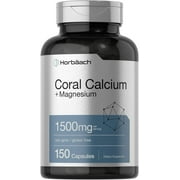 Coral Calcium 1500mg | 200 Capsules | Plus Magnesium | by Horbaach