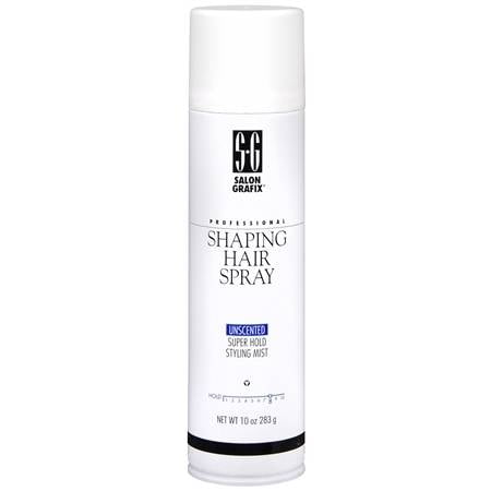 Salon Grafix Professional Shaping Hair Spray, Unscented 10.0 oz.(pack of 4)