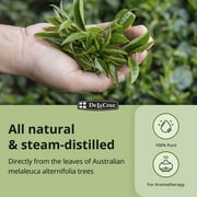 De La Cruz Tea Tree Oil - 100% Pure Tea Tree Essential Oil - Steam Distilled Tea Tree Oil for Aromatherapy - 2 FL OZ (59 mL)