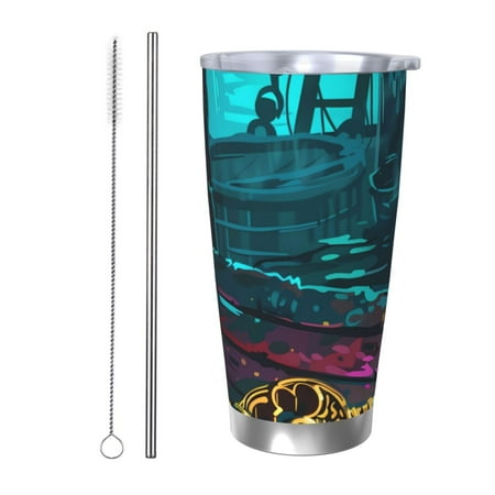 

Junzan Lost Golden Key for 20oz Stainless Steel Insulated Car Cup with Spillproof Lid - Insulated Coffee Mug Thermal Cup-Straw Two-piece Set