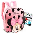 thumbnail image 1 of Mochila Disney Minnie Mouse - Conjunto: Mochila escolar 12 con orejas 3D y calcomanías (Suministros escolares), 1 of 3