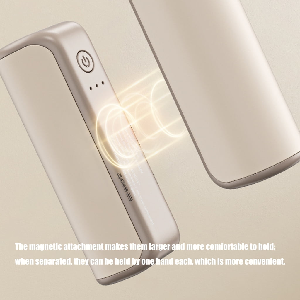 Double Sided Electric Hands Warmers With Attachment Adjustable Heating