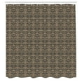 thumbnail image 3 of Ambesonne Antique Oriental Shower Curtain, Nature Tone Damask, 69"Wx84"L, Tan and Dark Sepia, 3 of 5