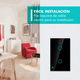 thumbnail image 2 of Apagadores Wifi Inteligente Sin Cable Neutro Modernos Negro Dos Botones Smart Bunker Negro Dos Botones, 2 of 6