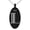Black, variant on Stainless Steel Letter L Initial Metro Retro Monogram Engraved Small Oval Charm Pendant Necklace