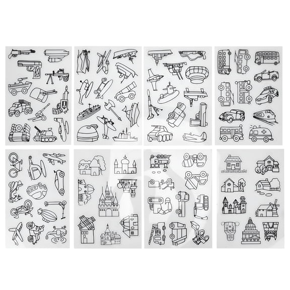 CCOCC Shrinky Art Paper Craft Kit,8 Piece